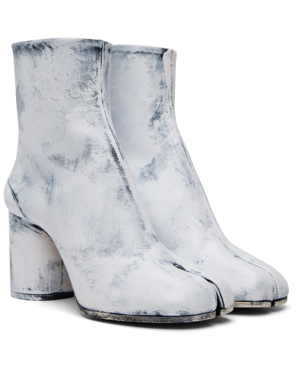 Maison Margiela Gray Tabi Bianchetto Boots