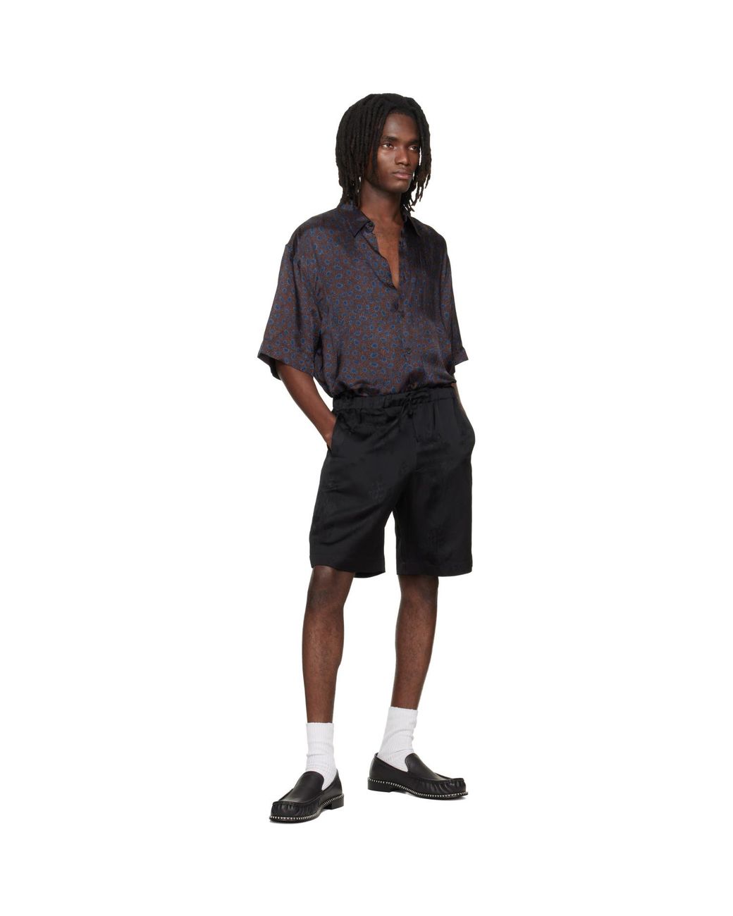 Dries Van Noten Black Button-Down Shirt for men