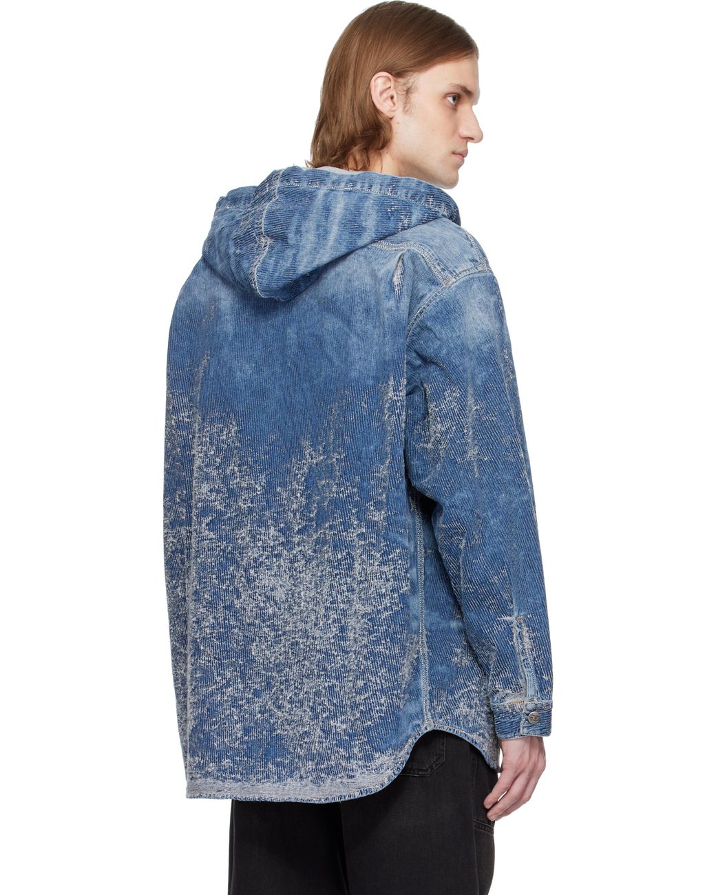 【関税込み】Diesel ブルー D-Dewnys-Hood-S デニム フーディ メンズ DIESEL ブルー D-Dewnys-Hood-S デニム フーディ ブルー