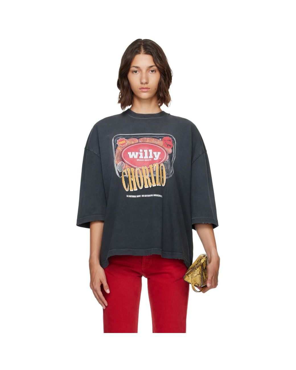 Willy Chavarria Red Os 'Especial Chorizo' Buffalo Tee