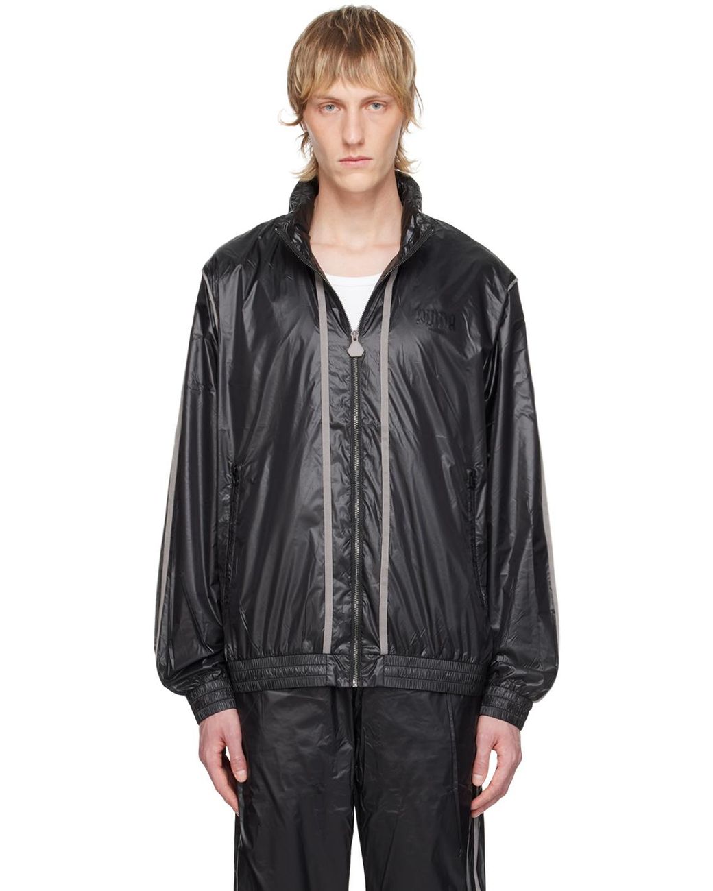 Puma track jacket black hot sale