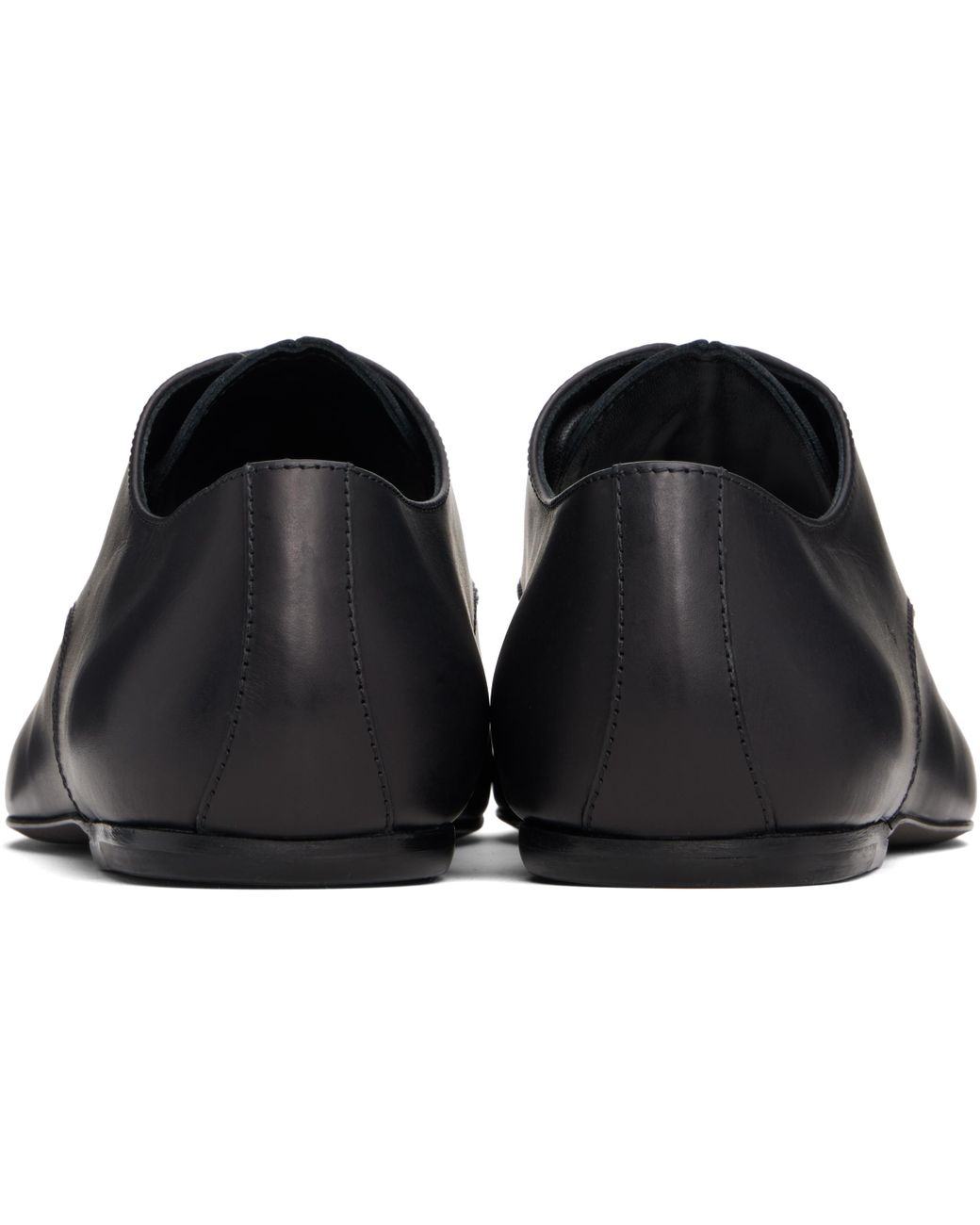 Dries Van Noten Black Leather Derbys for men