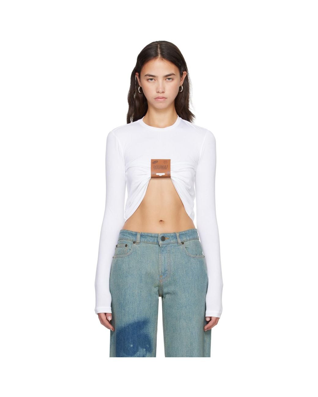 Jean Paul Gaultier White 'The Label' T-Shirt