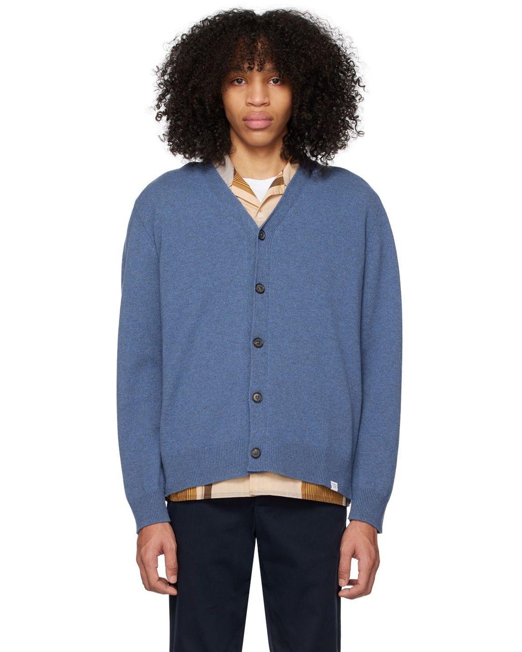 Norse Projects Blue Adam Cardigan for Men | Lyst