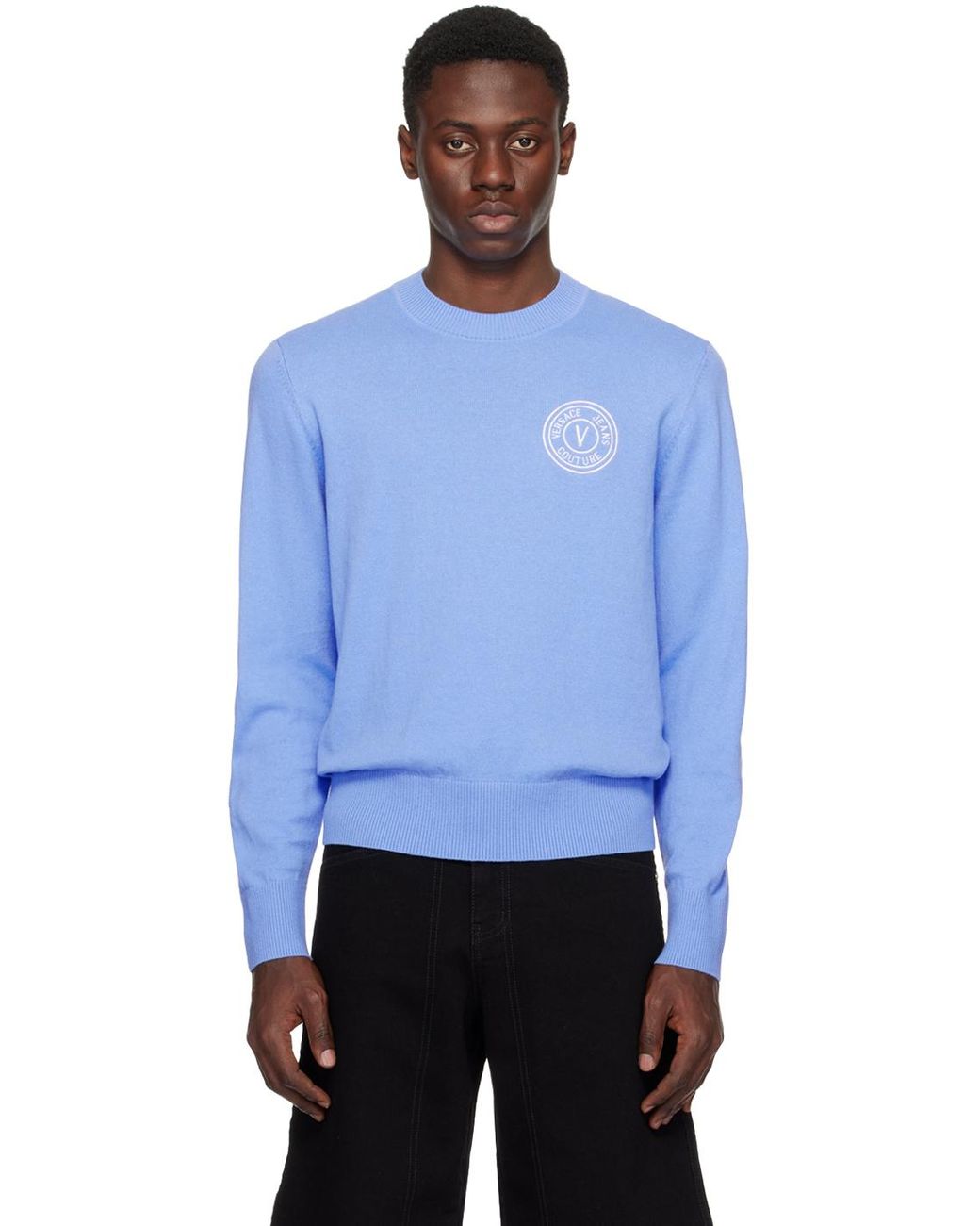 Pull versace bleu sale