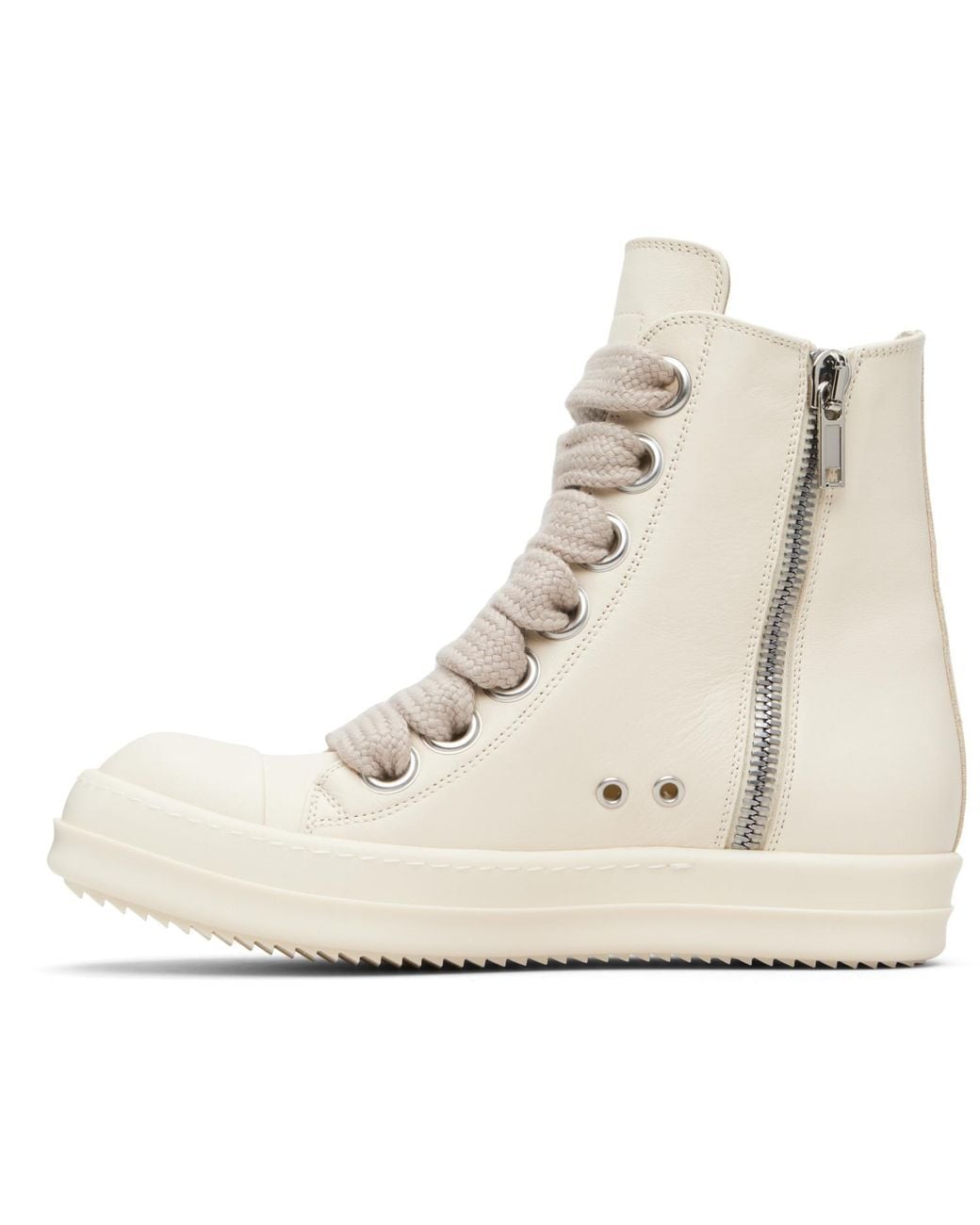 Rick Owens White Off- Temple Jumbolace Sneakers for men