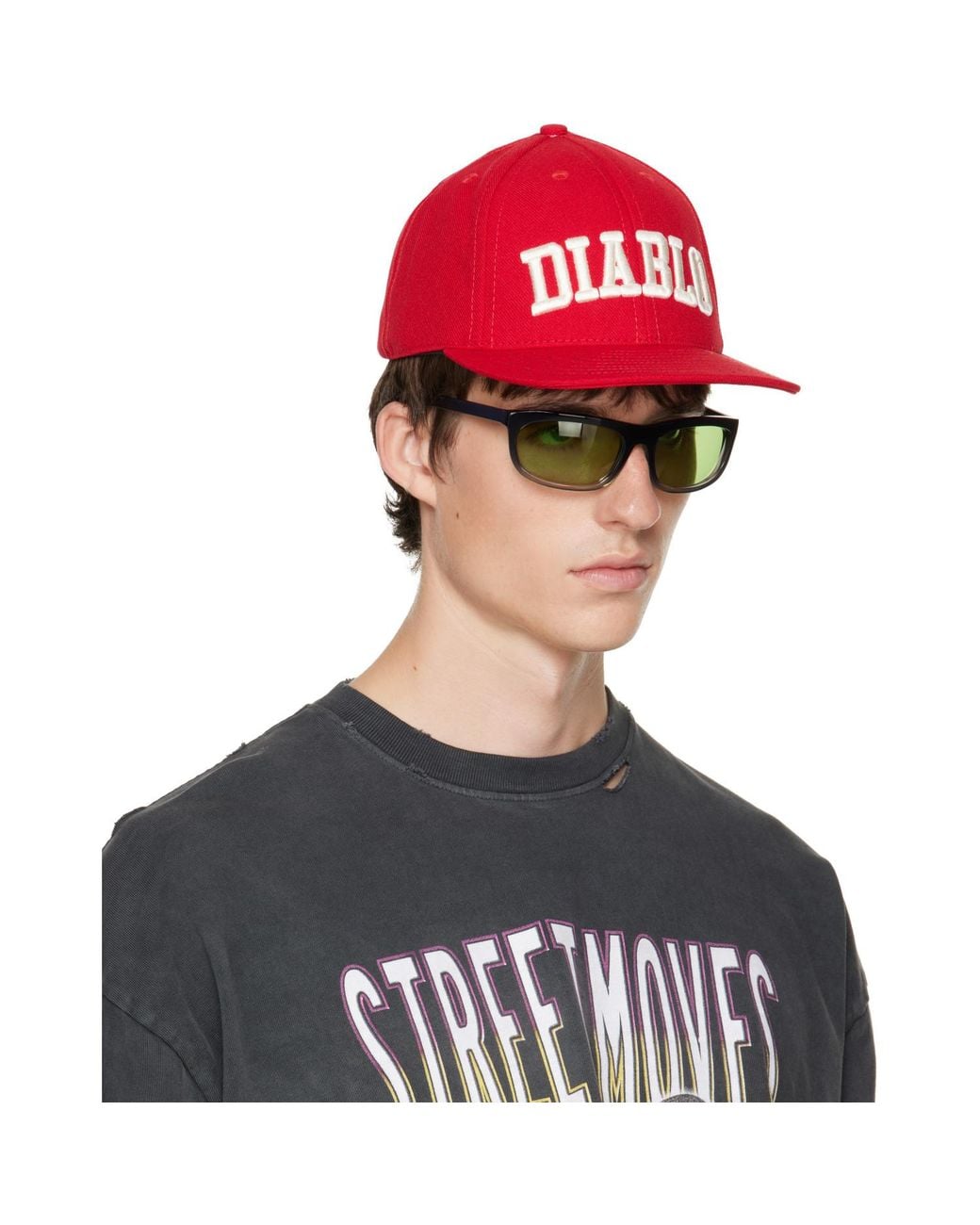 Willy Chavarria Blue 'Diablo' Cap for men