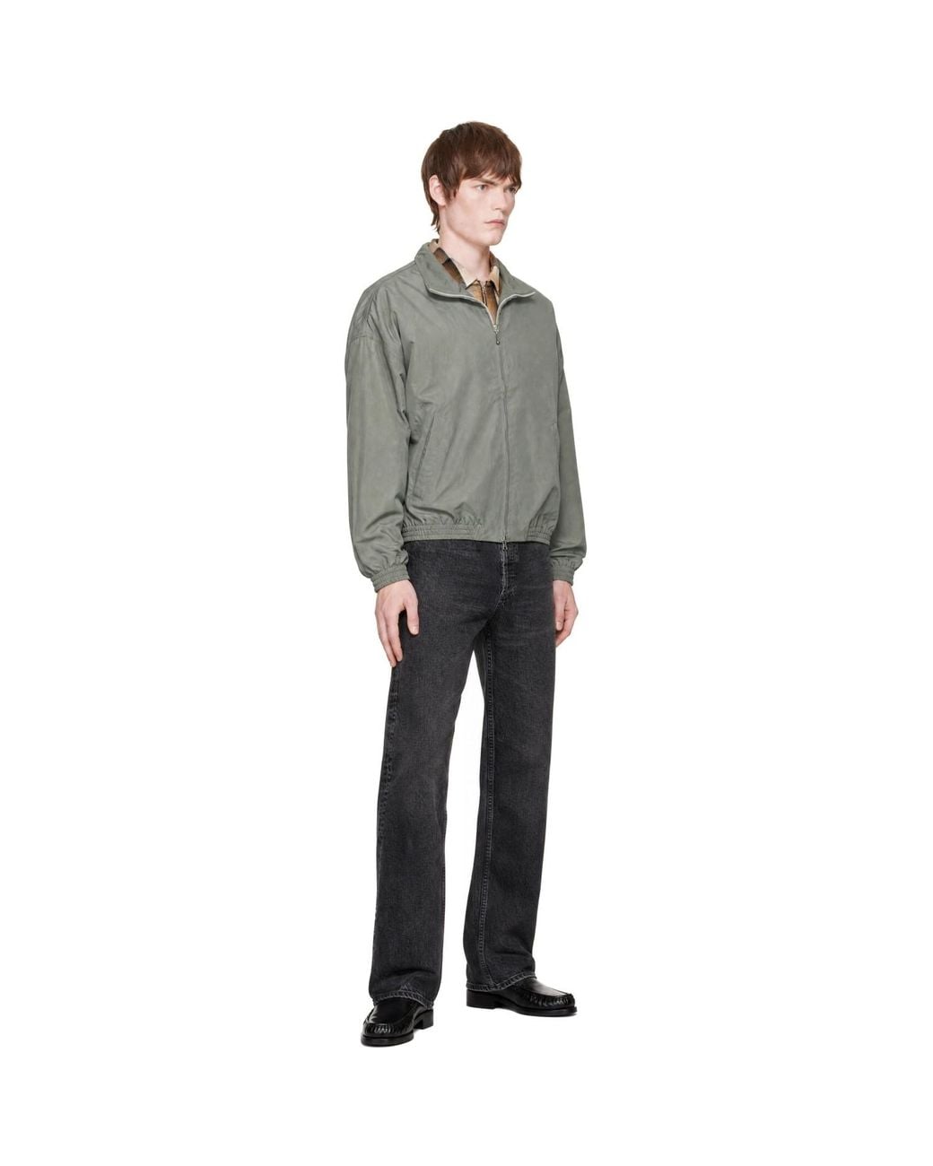 Agolde Gray Marshall Windbreaker Jacket for men