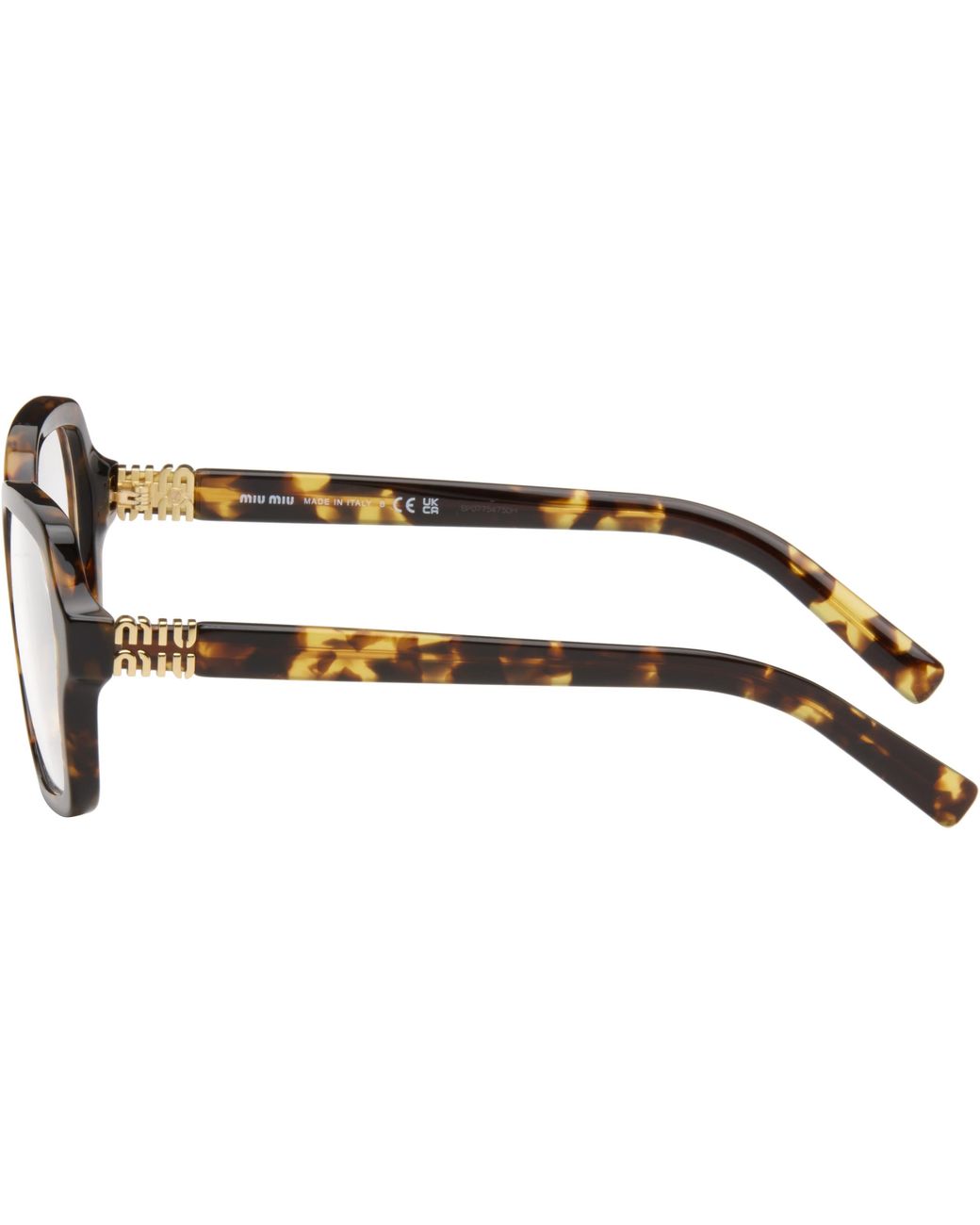 Miu Miu Black Square Glasses