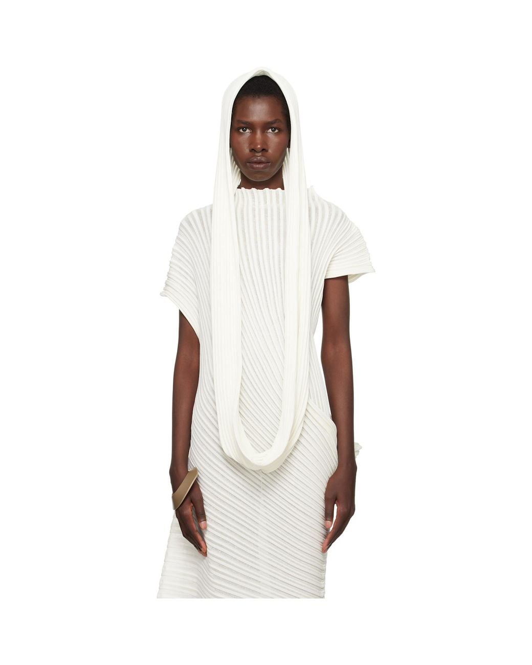 Issey Miyake Ssense Exclusive Bridal Capsule Stream Scarf | Lyst