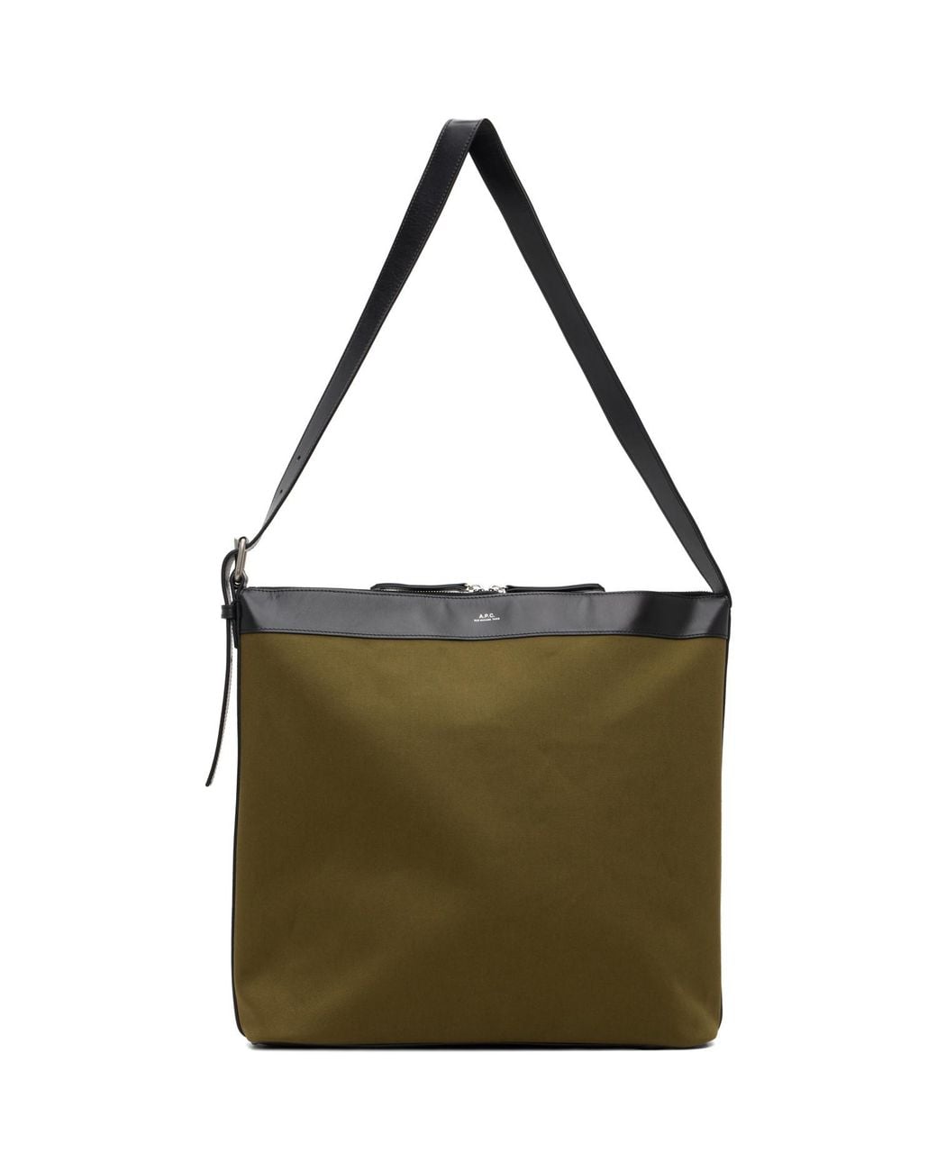 A.P.C. Green Khaki & Vera Maxi Biker Bag