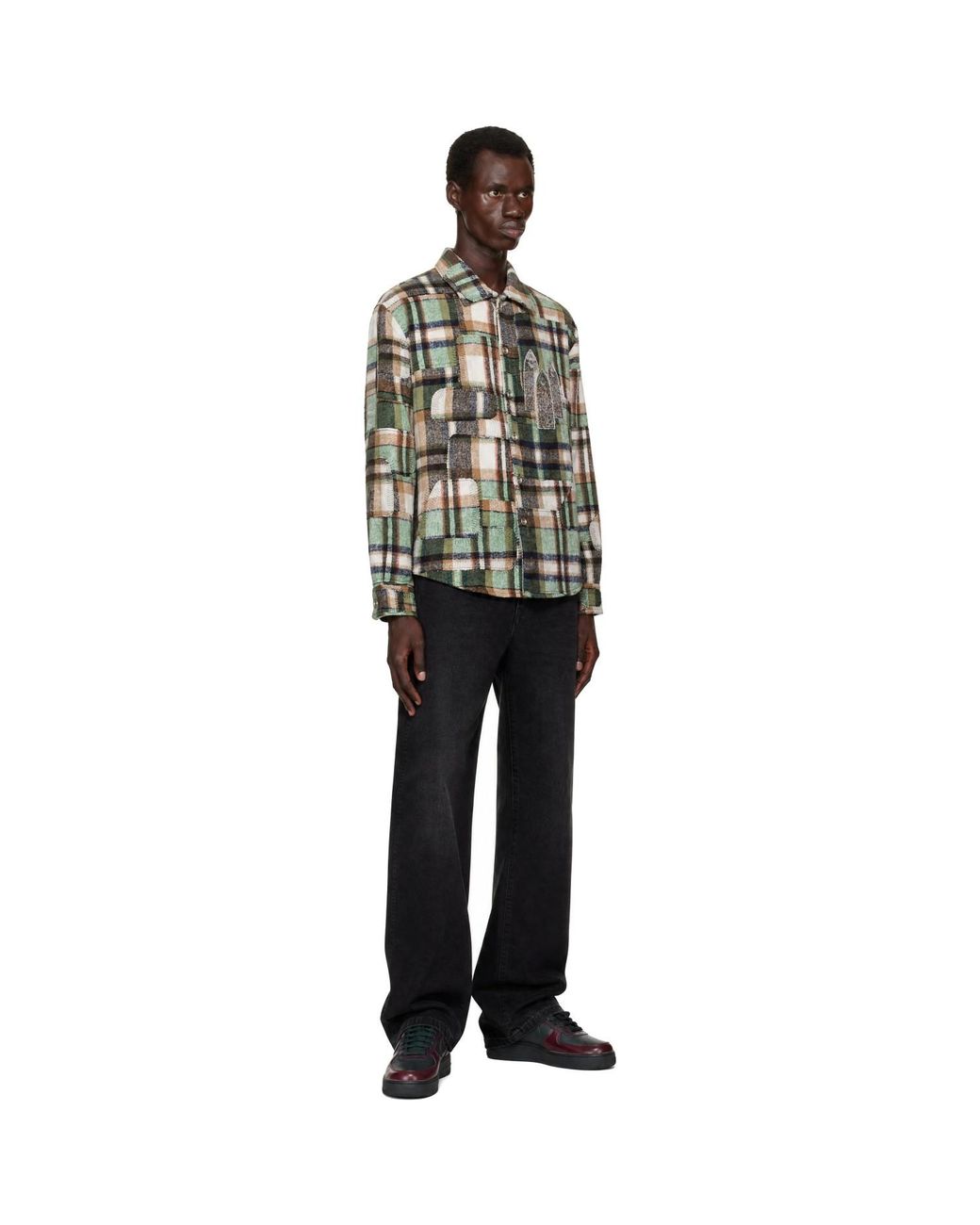 Who Decides War Black Syndicated Flannel Shirt for men