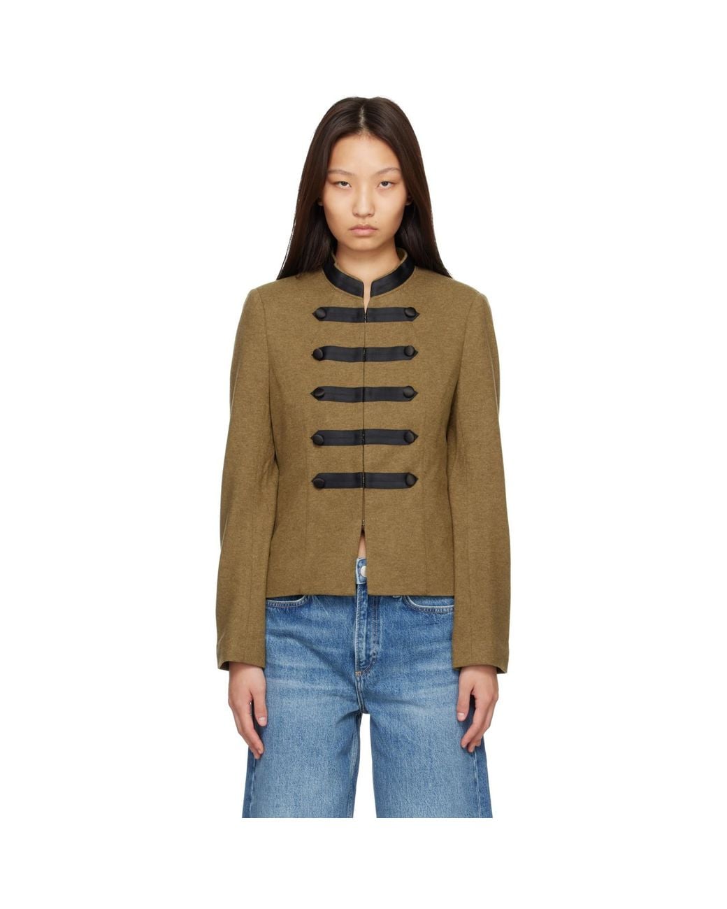 Rag & Bone Brown Khaki Mercer Regalia Blazer