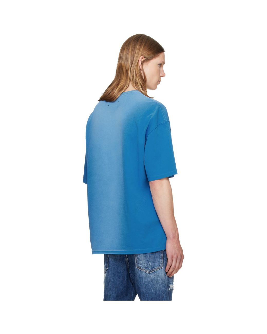 Amiri Blue 'Arts District' Hj Gd Skate T-Shirt for men