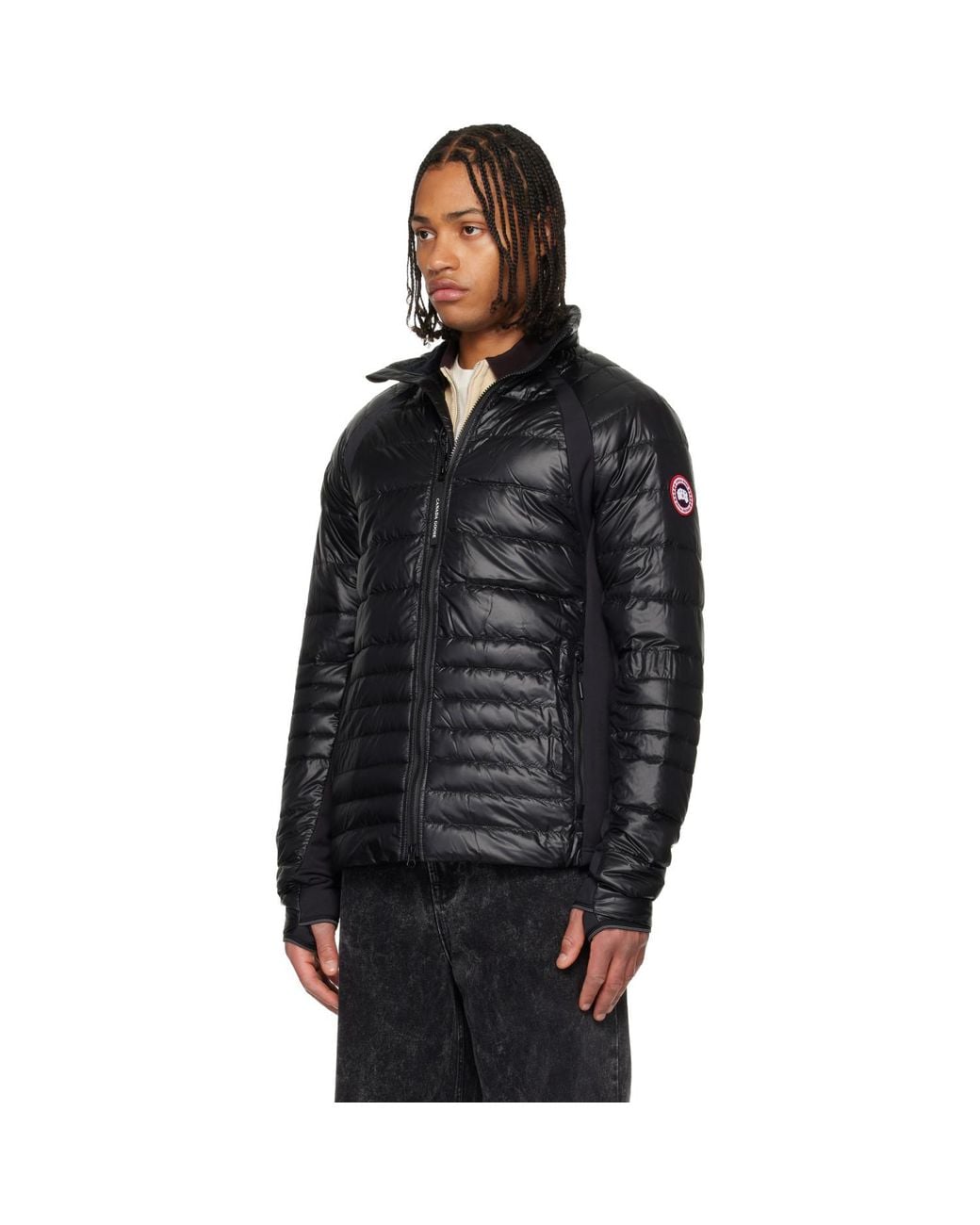 Canada Goose Black Hybridge Lite Down Jacket for men