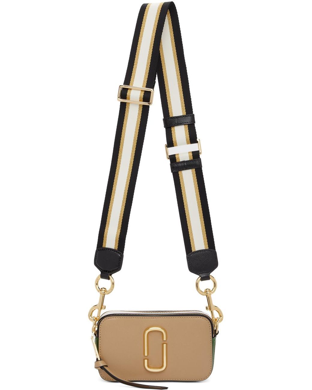 Snapshot of Marc Jacobs - Yellow, beige, taupe bag made of leather with  shoulder strap for women