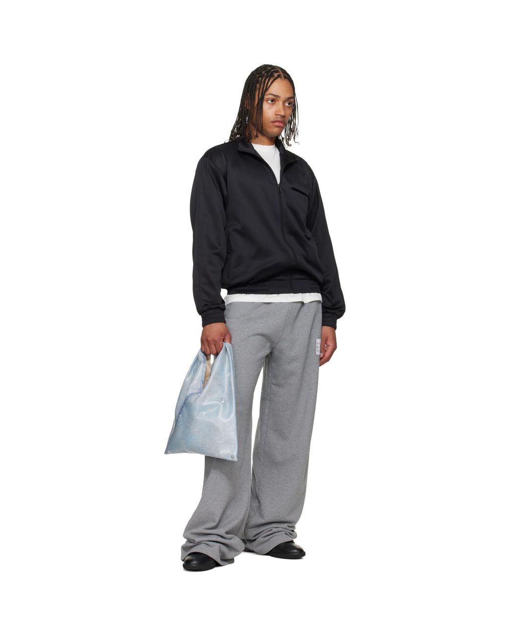 MM6 by Maison Margiela Blue Small Triangle Tote for men