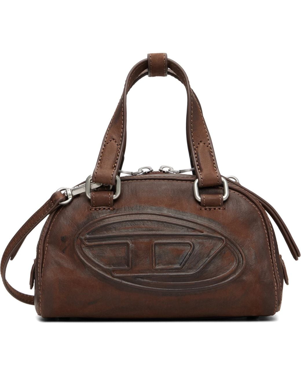 DIESEL Brown 1Dr Dome Soft Crossbody Bag for men