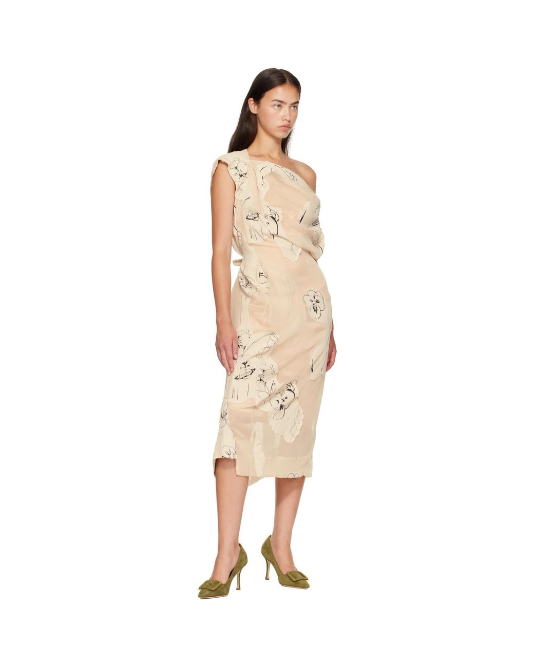 Manolo Blahnik Green Khaki Maysalepump 90 Heels