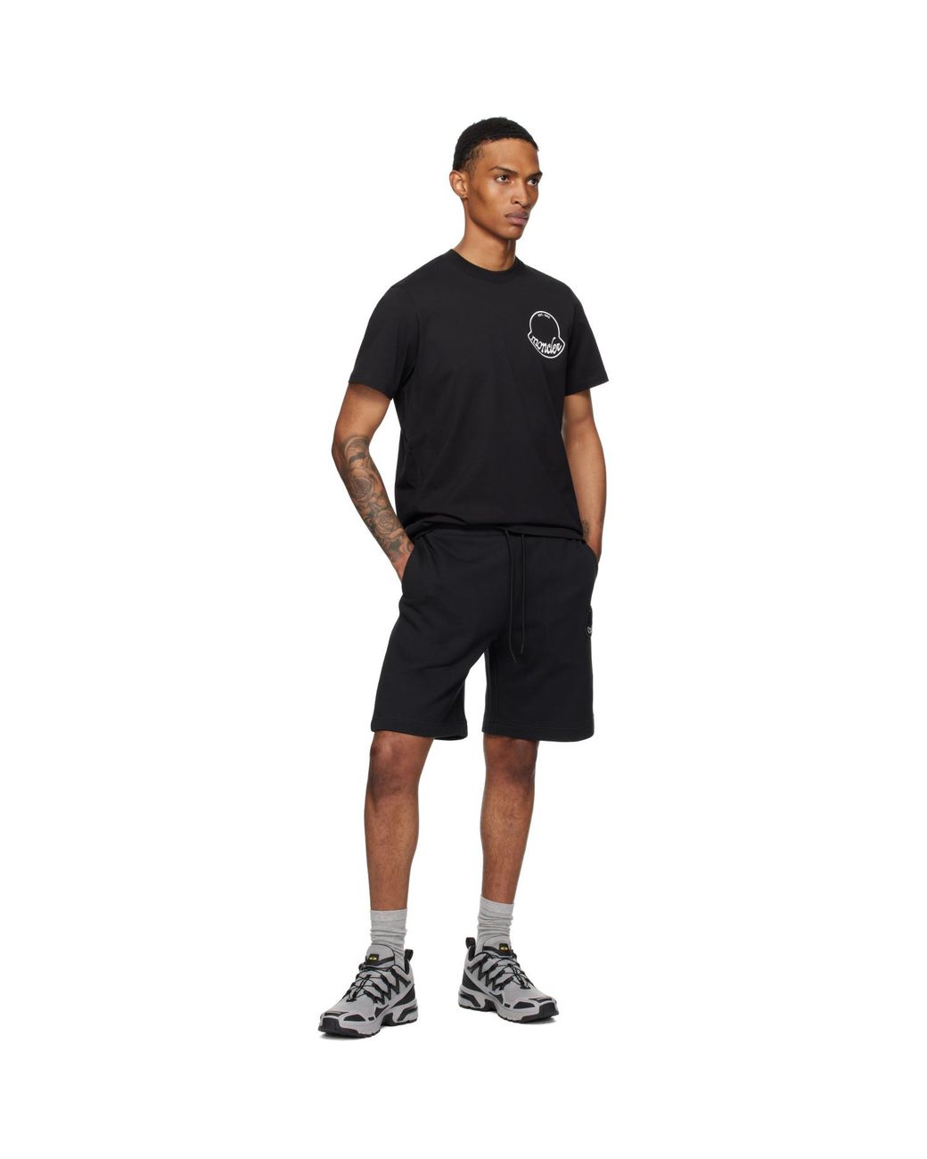 Moncler Black Archivio Creativo T-Shirt for men