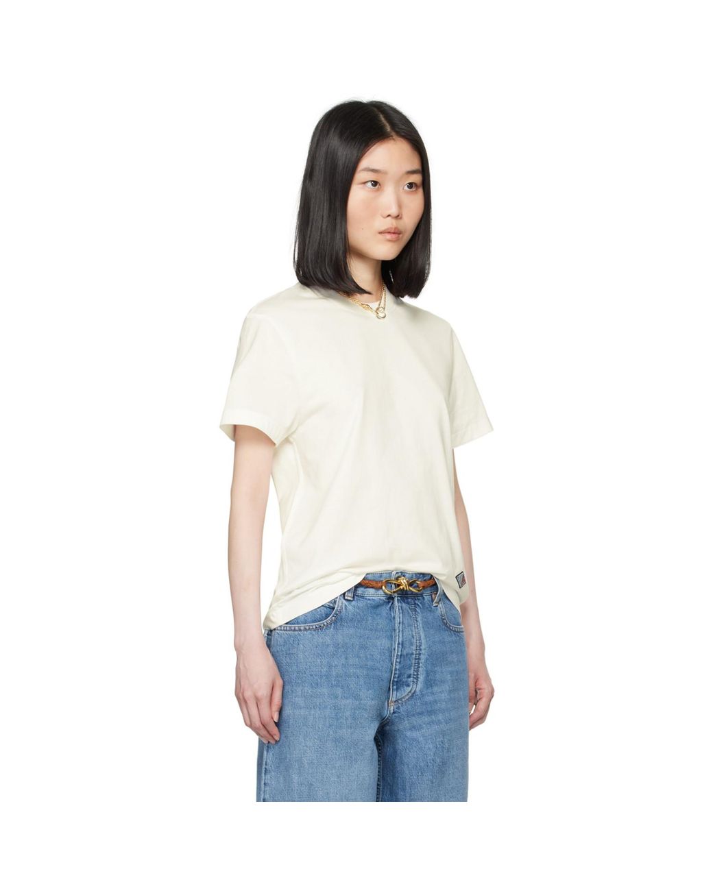 Bottega Veneta White Off- Light T-Shirt