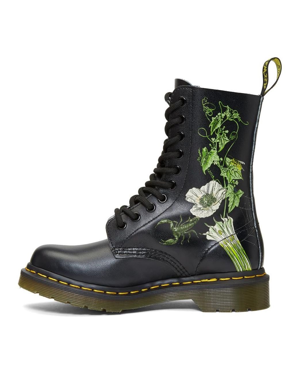 Dr. Martens Black 1490 Wild Botanics Boots | Lyst