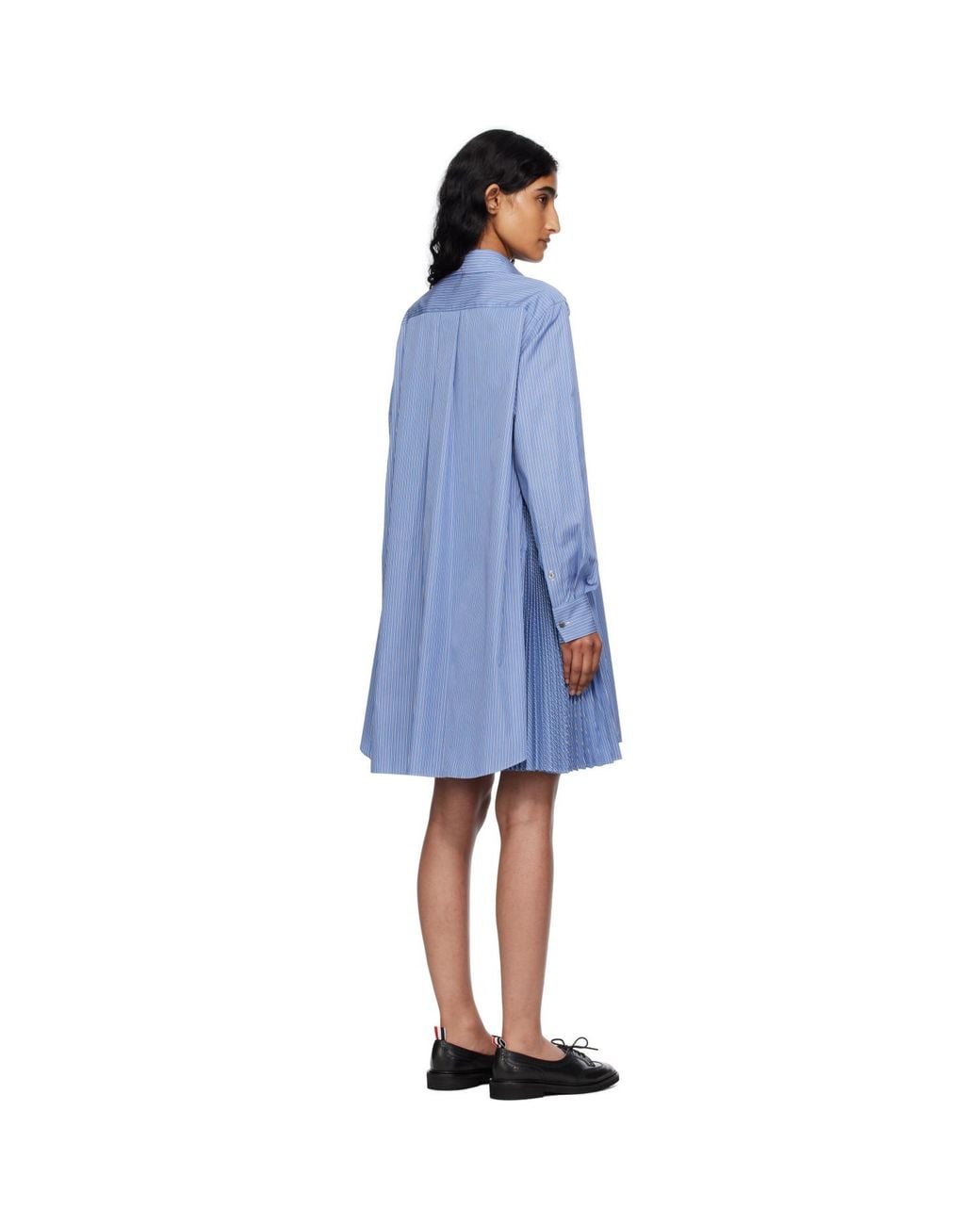Sacai Blue Poplin Minidress