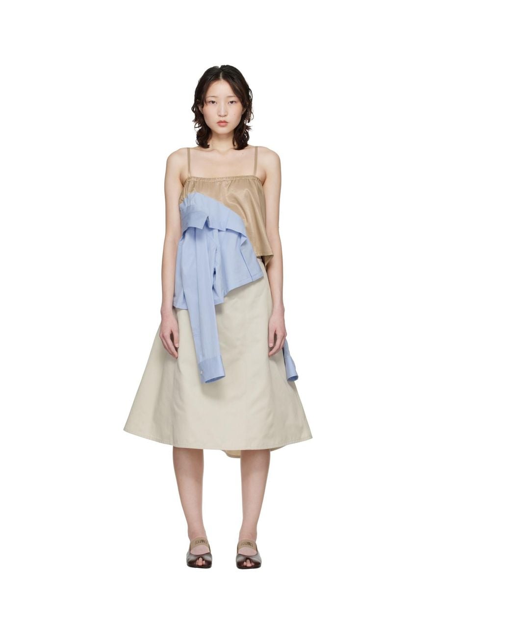 Maison Mihara Yasuhiro White Shirts Combined Camisole