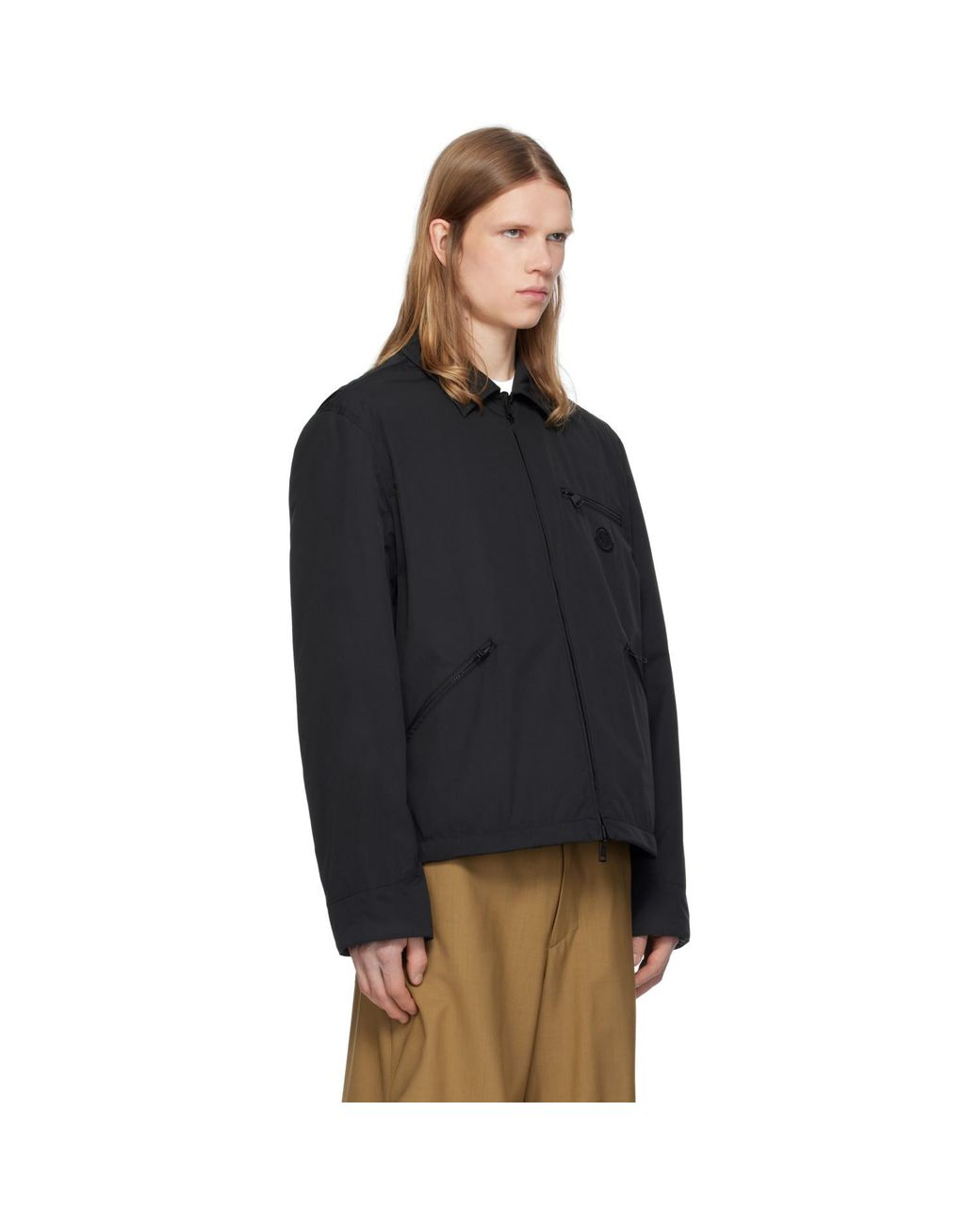 Moncler Black Cidone Reversible Down Overshirt for men