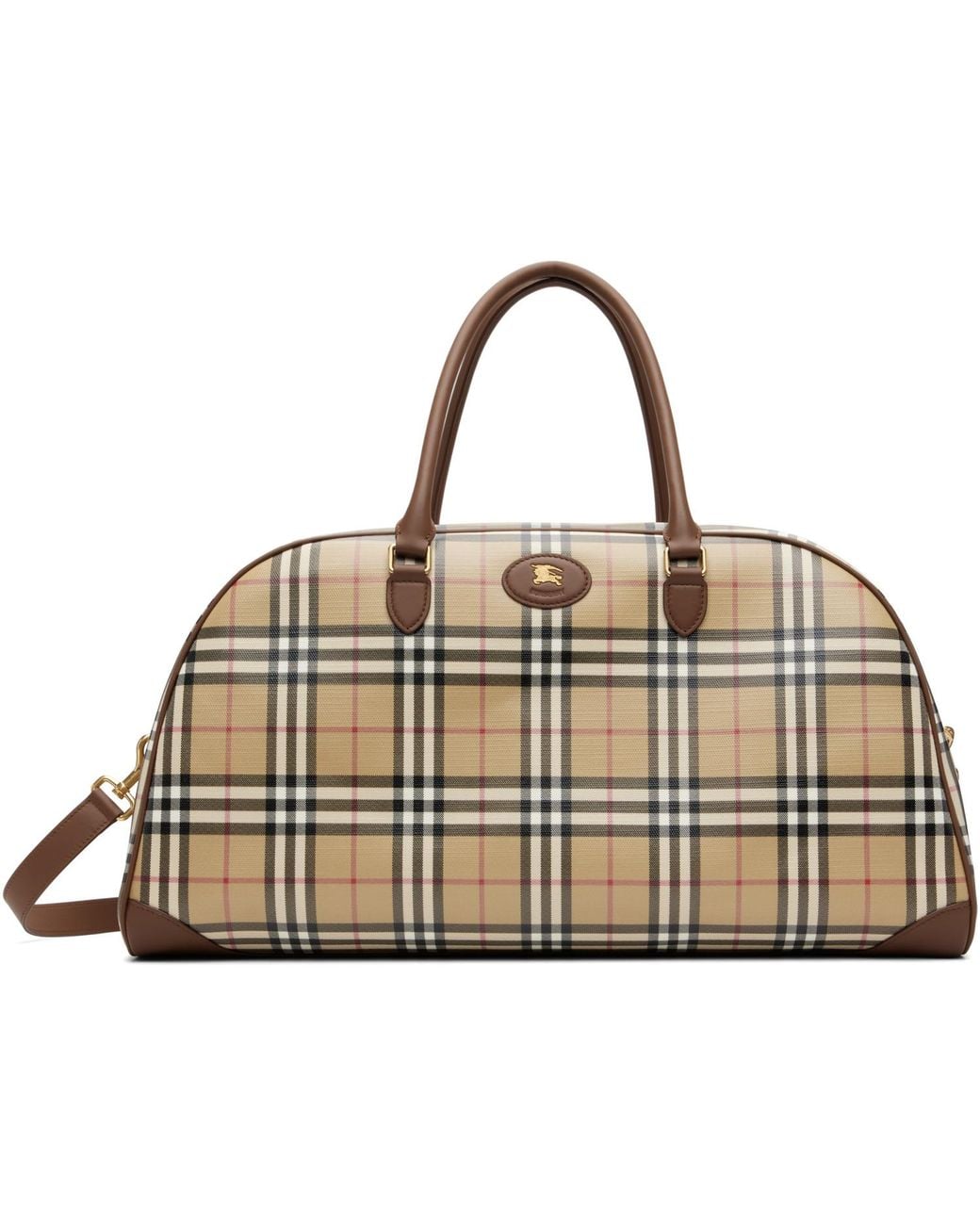 Burberry Metallic Check Holdall Duffle Bag for men