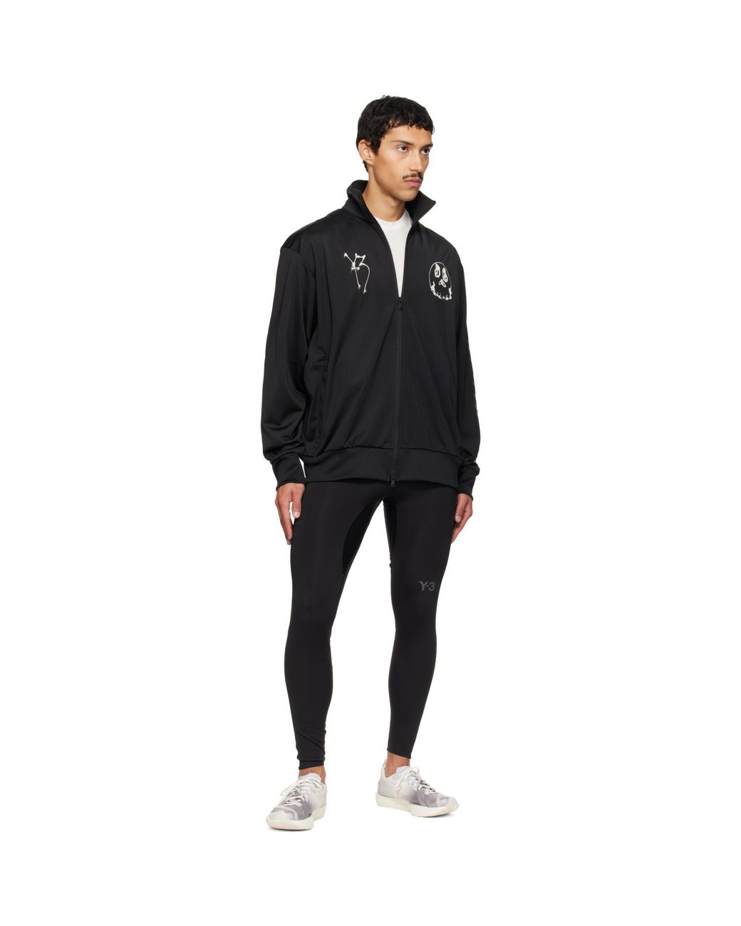 Y-3 Black Running Leggings for men