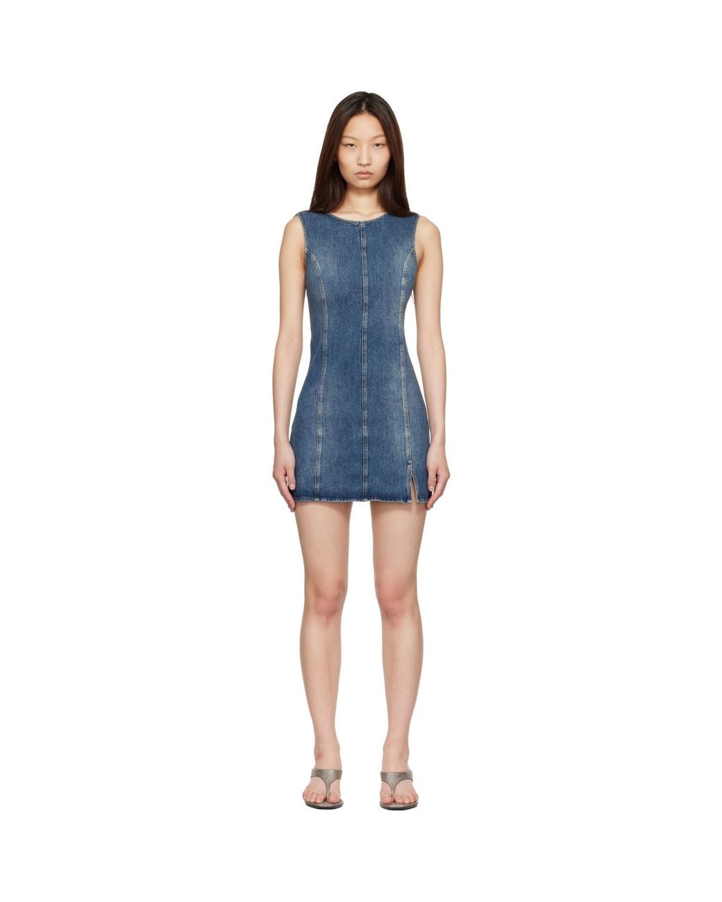 Our Legacy Blue Pliant Denim Minidress