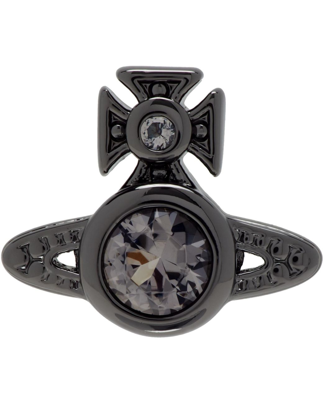 Vivienne Westwood Black Man London Orb Single Stud Earring for men