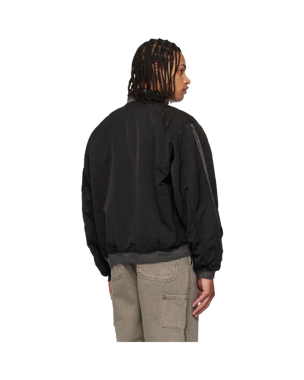 ALEXANDER DIGENOVA Black Rl-Bomber Jacket for men