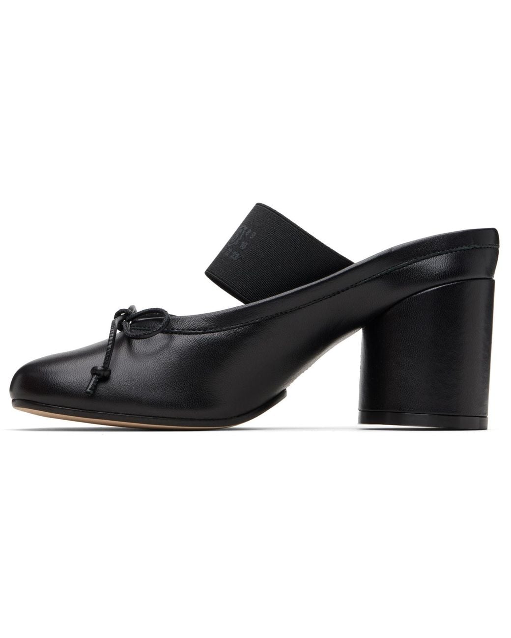 MM6 by Maison Margiela Black Anatomic Numeric Heels
