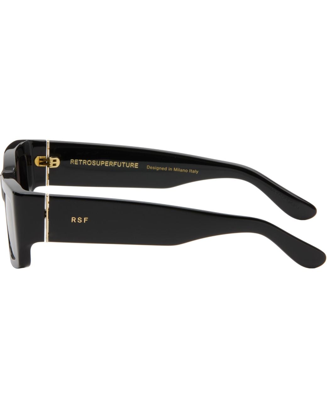 Retrosuperfuture Black Notte Sunglasses for men
