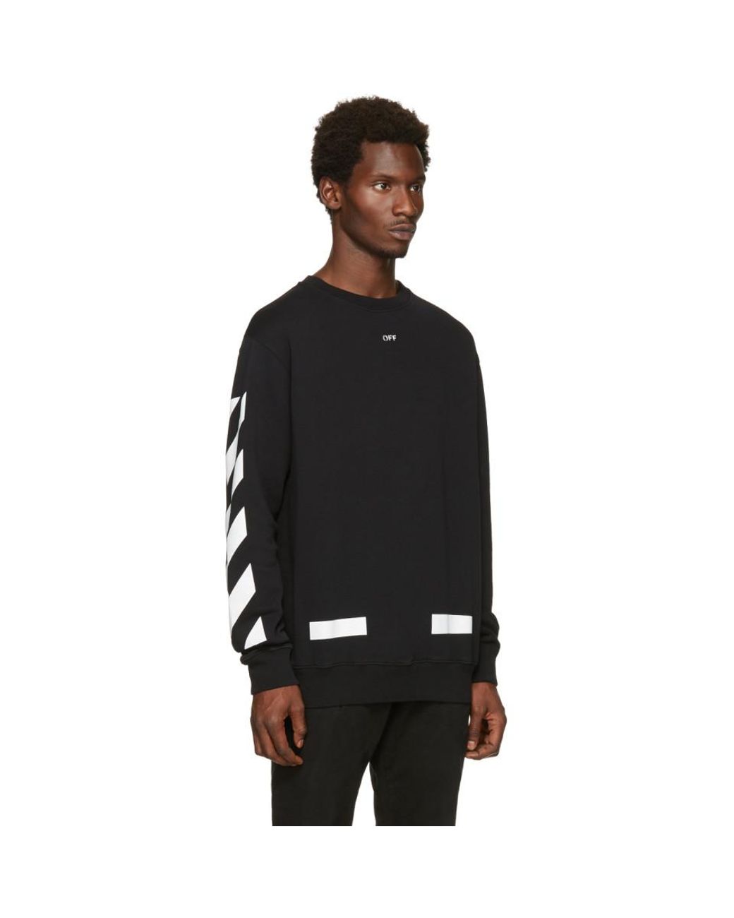 Virgil Abloh Off-White ICA Vintage Arrow Slim Sweatshirt Black Men's - FW21  - US