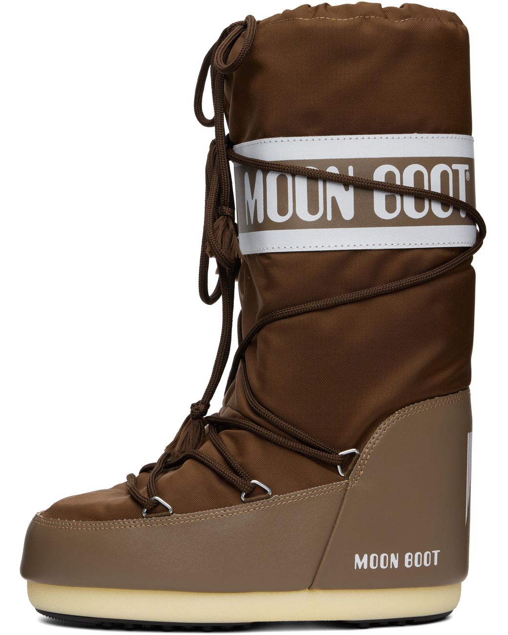 Moon Boot Icon Nylon Boots in Brown for Men | Lyst