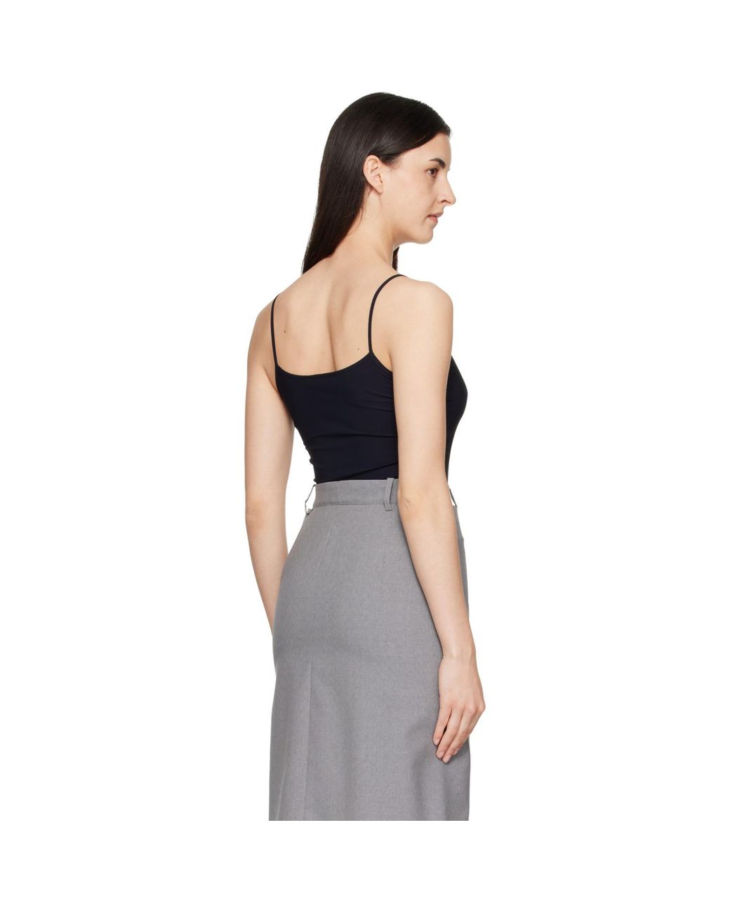 Jil Sander Black Jersey Tank Top