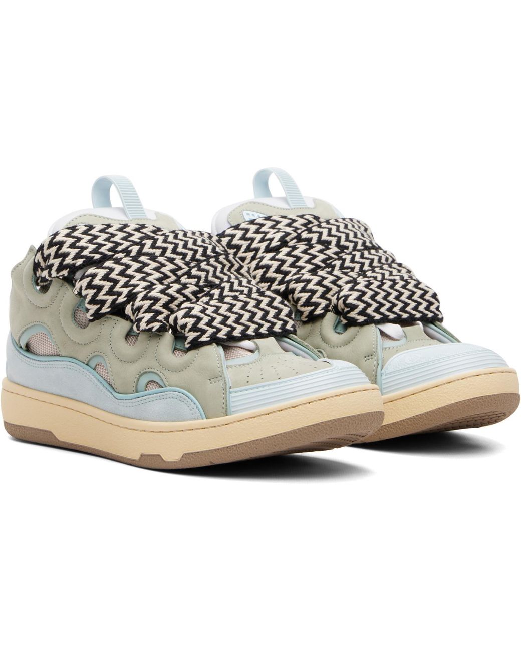 Lanvin White Curb Sneakers