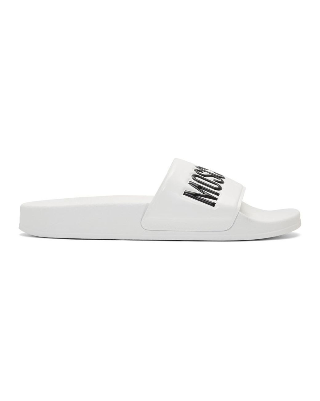 moschino women's pool slides