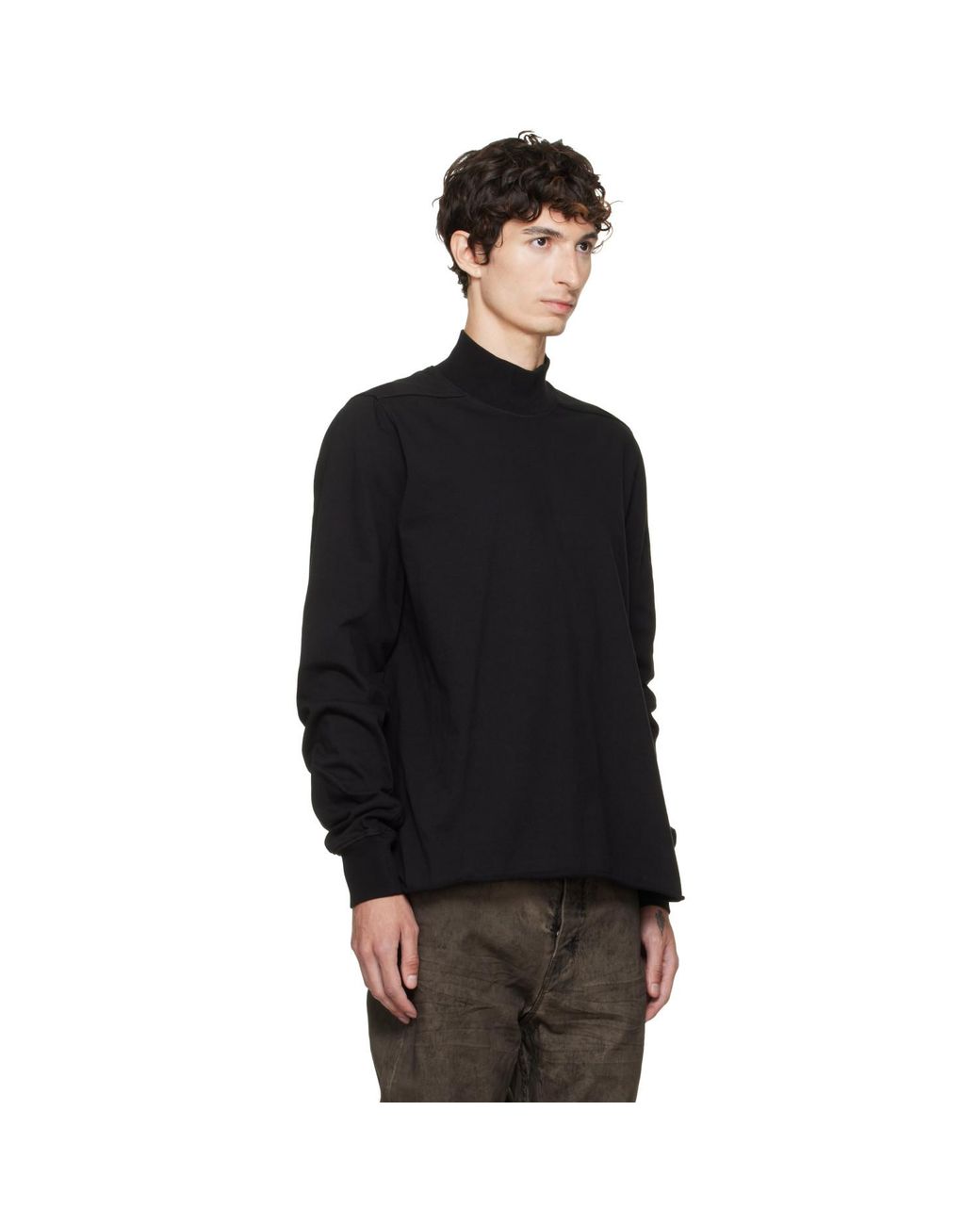 Rick Owens Black Tower Headon Dbl Sweatshirt for men