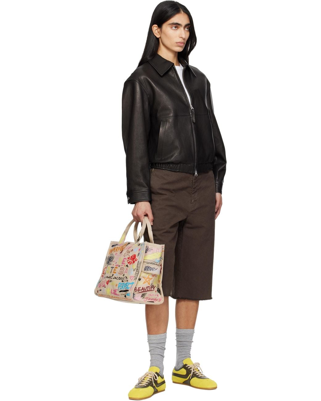 Marc Jacobs Pink 'The Punk Scribble Canvas Medium' Tote