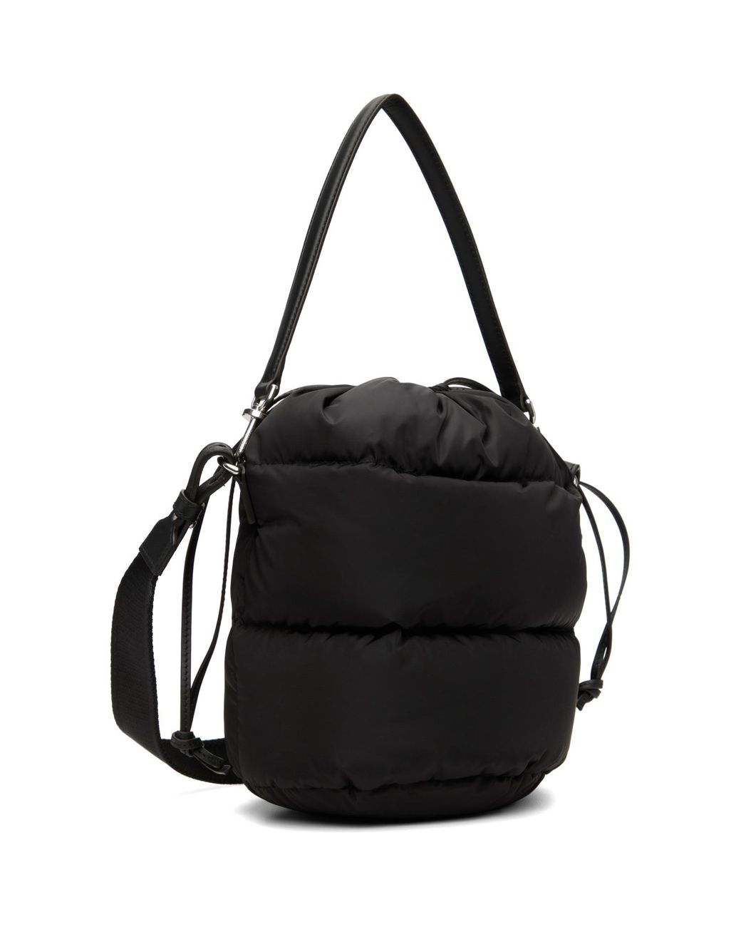 Moncler Black Caradoc Water-Repellent Bucket Bag