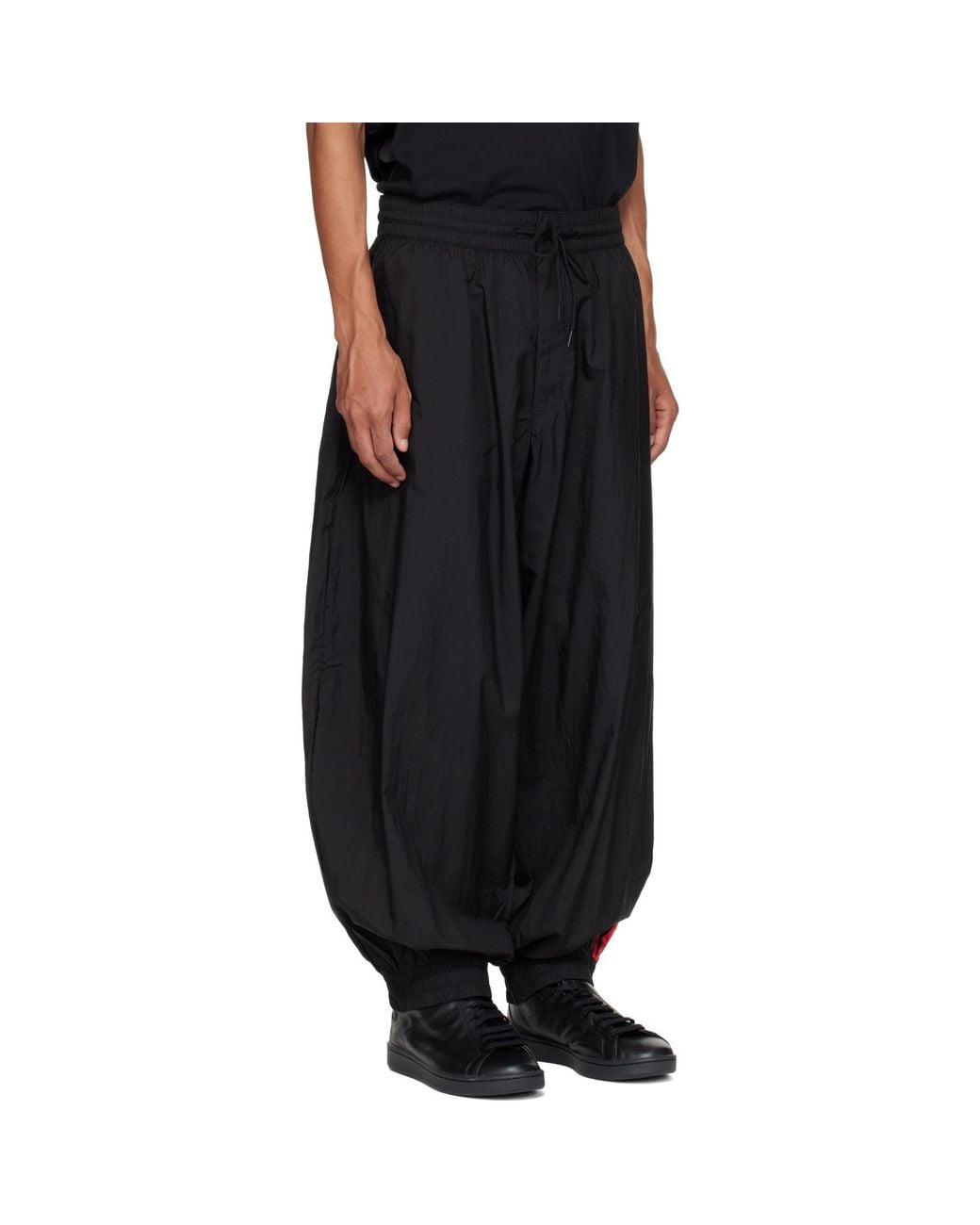 Y-3 Black Gradient 3-Stripes Nylon Track Pants for men