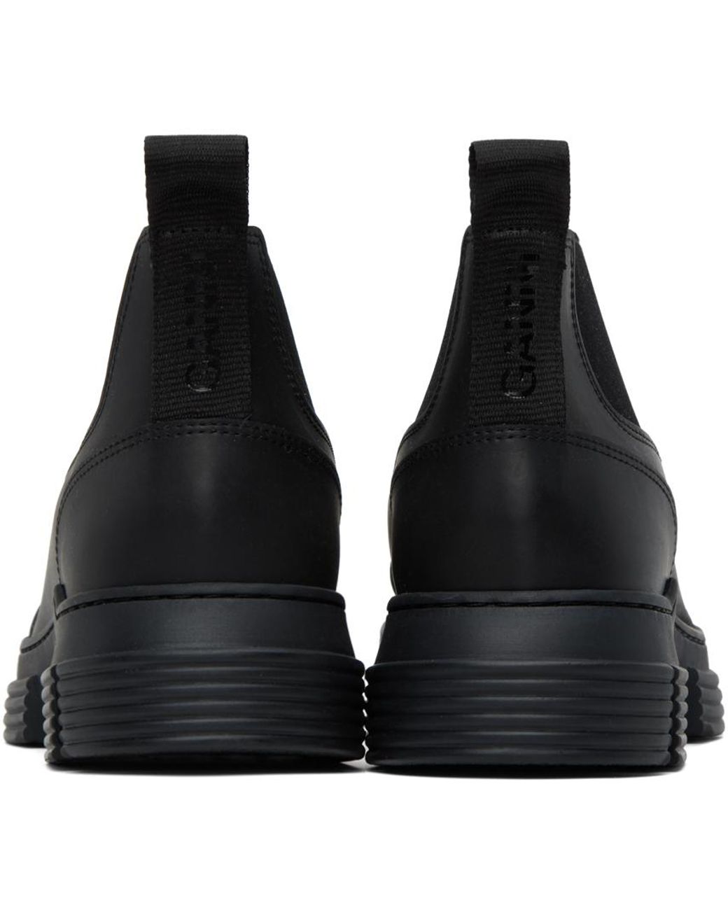 Ganni Black Crop City Boots | Lyst