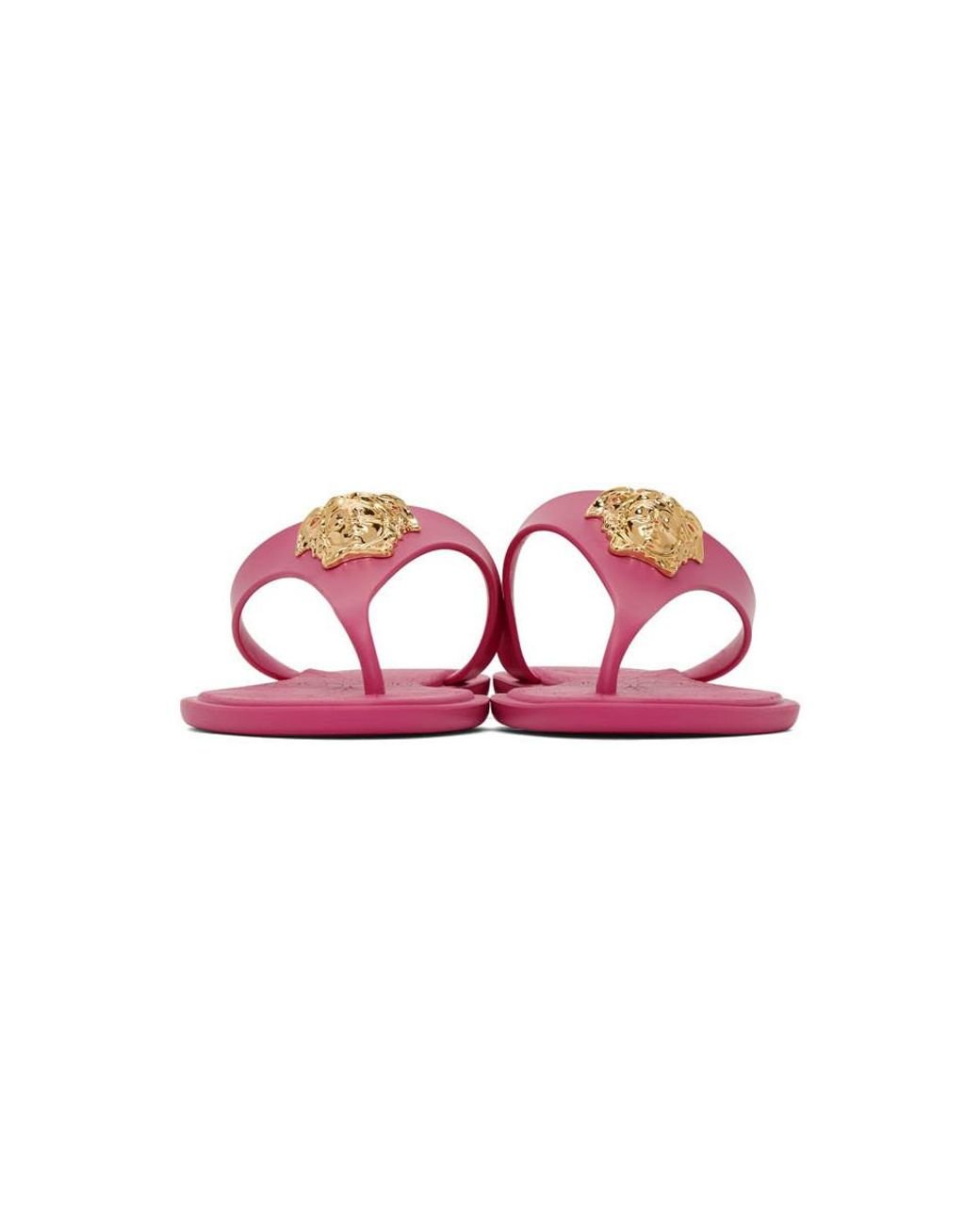 versace medusa thong sandals