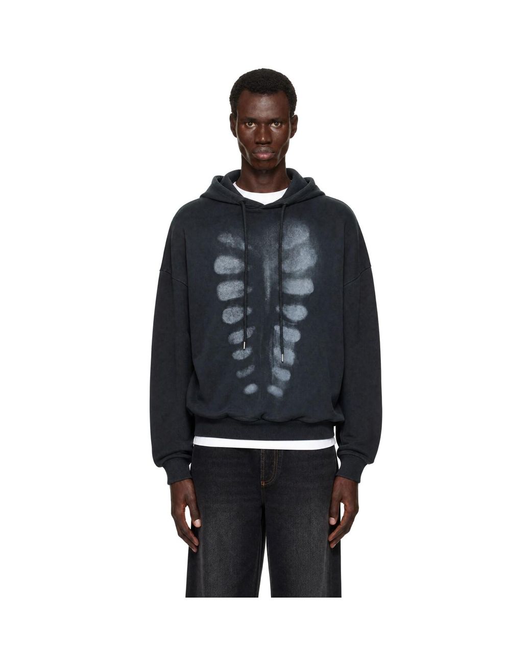 AVAVAV Black X-Ray Hoodie for men