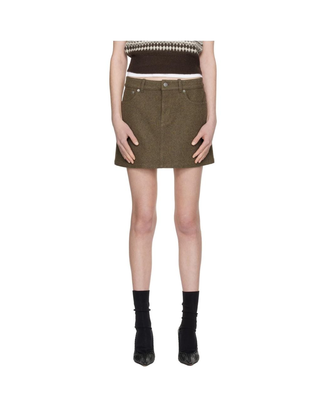 A.P.C. Black Mini Skirt