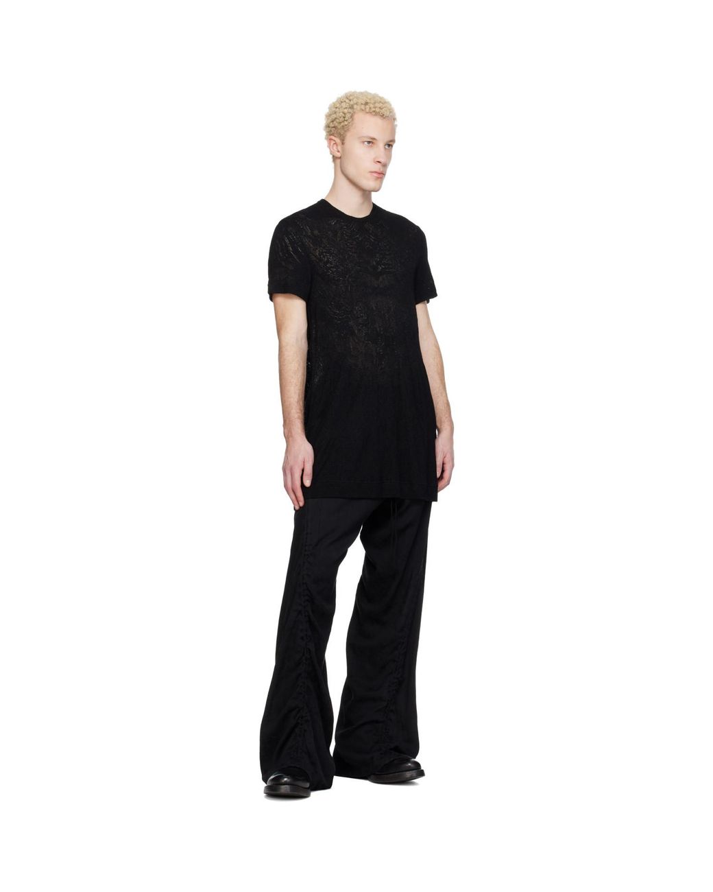 Julius Black Flare T-Shirt for men